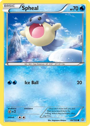 Spheal (46) (046/160) - XPC  - Common - Reverse Holofoil