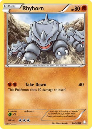 Rhyhorn (074) - XPC  - Common