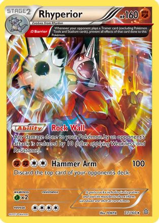 Rhyperior (Omega) (077/160) - XPC  - Holo Rare - Reverse Holofoil