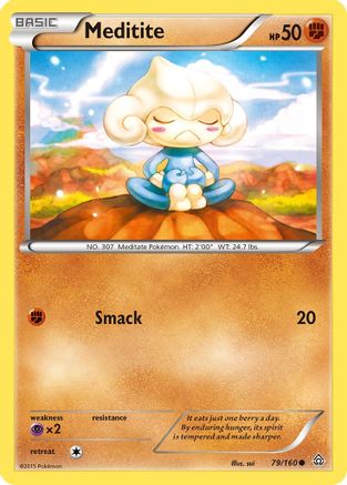 Meditite (079) - XPC  - Common - Reverse Holofoil