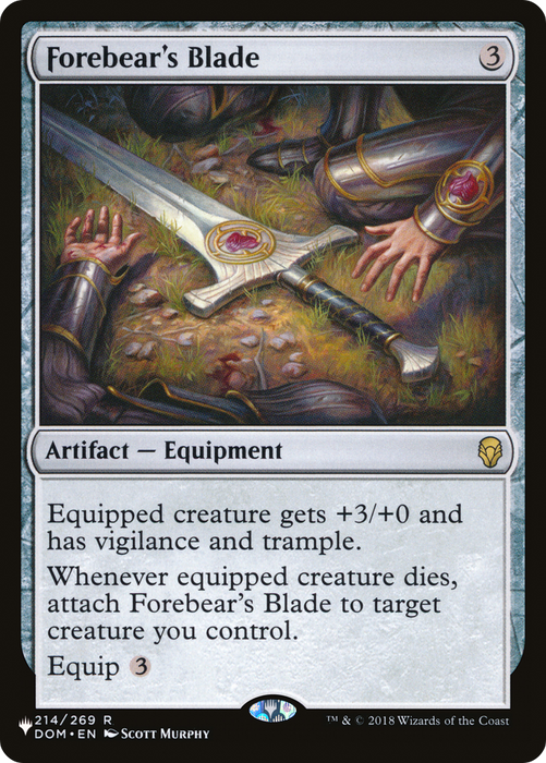 Forebear's Blade (LIST-DOM-214) - rare
