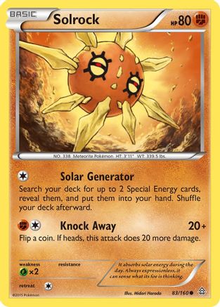 Solrock (083) - XPC  - Common - Reverse Holofoil