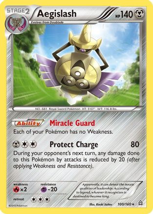 Aegislash (100) - XPC  - Holo Rare - Holofoil