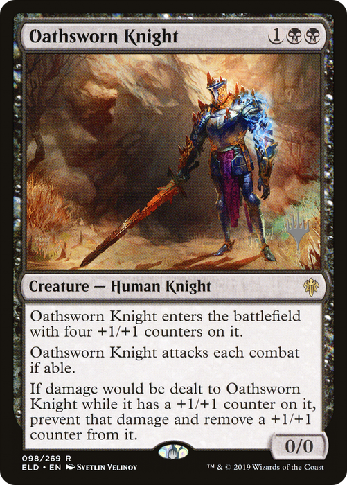 Oathsworn Knight (PPELD-98P) - rare - Foil