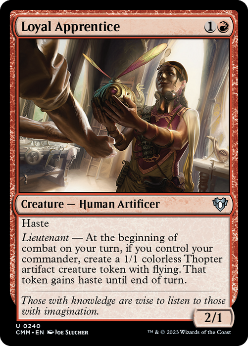 Loyal Apprentice (CMM-240) - uncommon - Foil