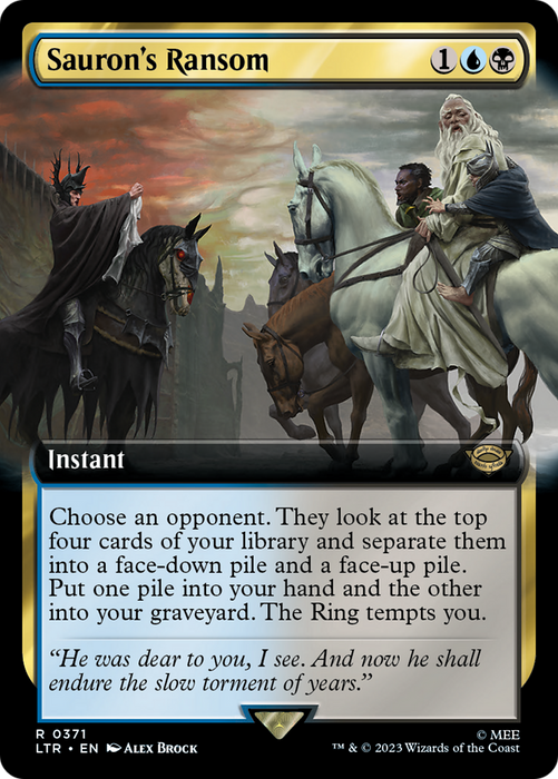 Sauron's Ransom (LTR-371) - rare: (Extended Art)