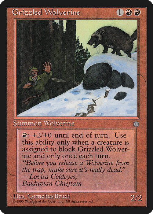 Grizzled Wolverine (ICE-192) - common