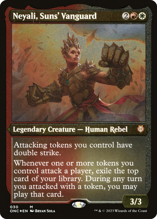 Neyali, Suns' Vanguard (ONC-030) - mythic - Etched Foil