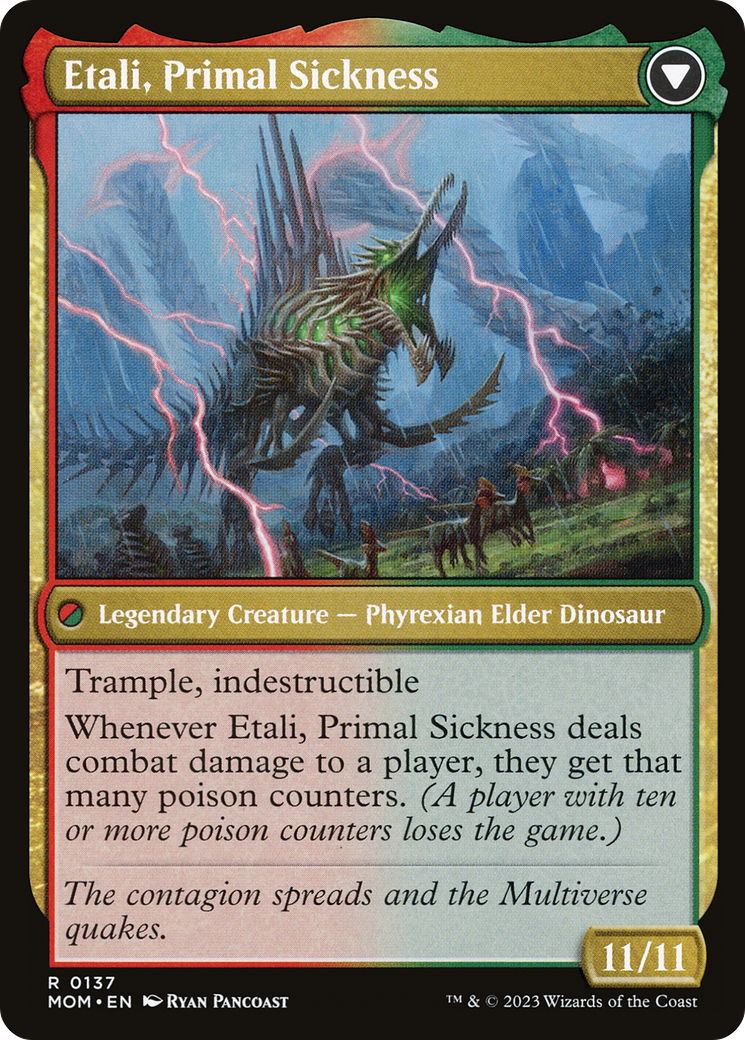 Etali, Primal Conqueror // Etali, Primal Sickness (MOM-137) - rare - Foil