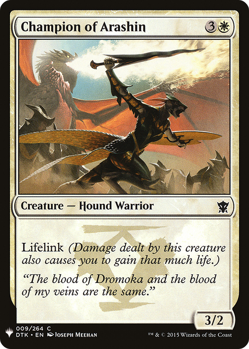 Champion of Arashin (LIST-DTK-9) - common