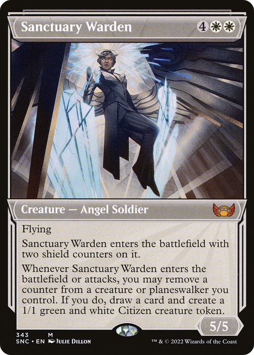 Sanctuary Warden (SNC-343) - mythic: (Showcase) - Foil