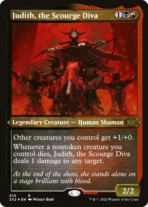 Judith, the Scourge Diva (2X2-510) - rare - Etched Foil