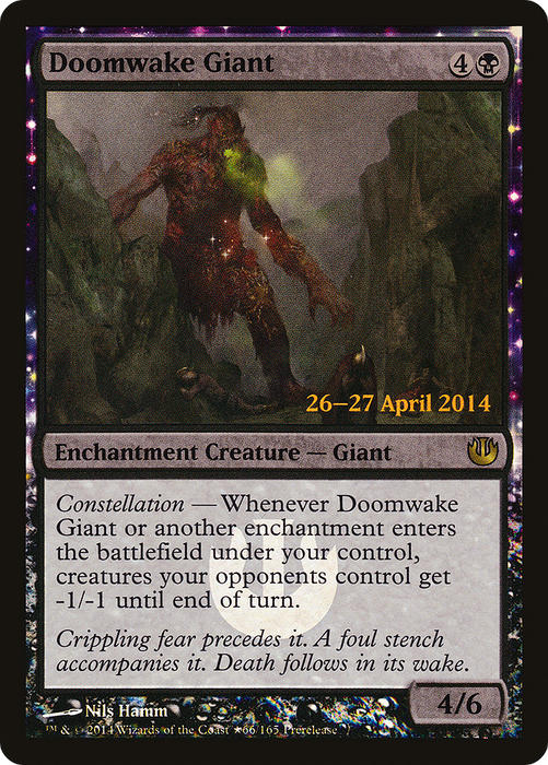 Doomwake Giant (PRE-66★) - rare: (enchantment) - Foil
