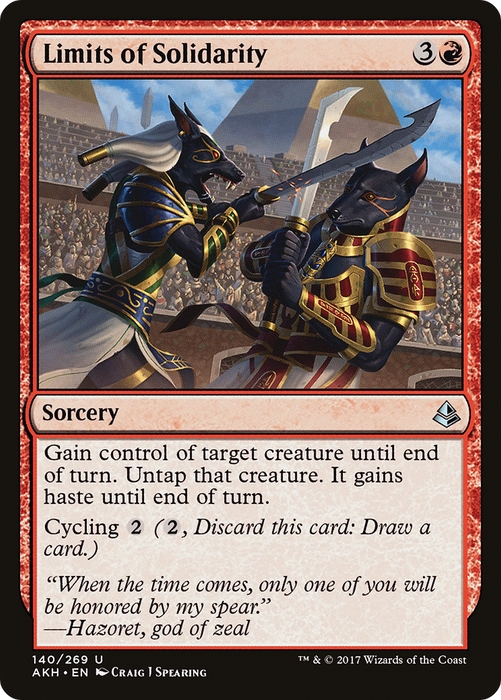 Limits of Solidarity (AKH-140) - uncommon