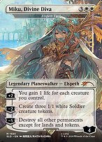 Elspeth Tirel (SLD-1585) - mythic / Miku, Divine Diva (Borderless)