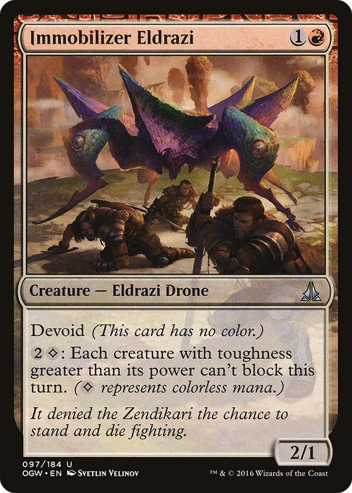 Immobilizer Eldrazi (OGW-097) - uncommon: (devoid) - Foil