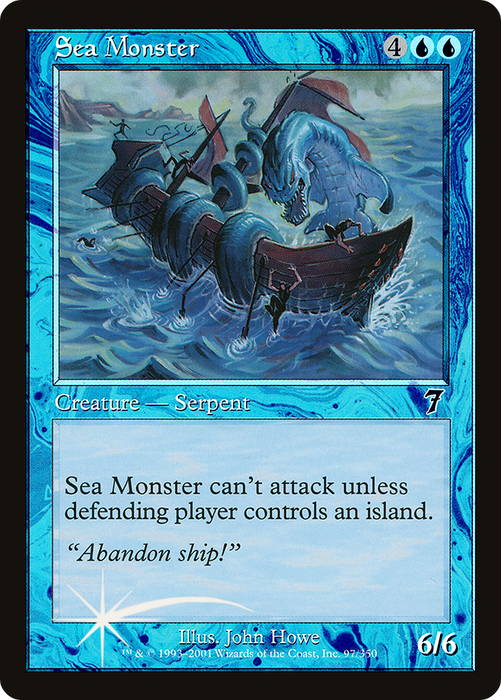 Sea Monster (7ED-97★) - common - Foil