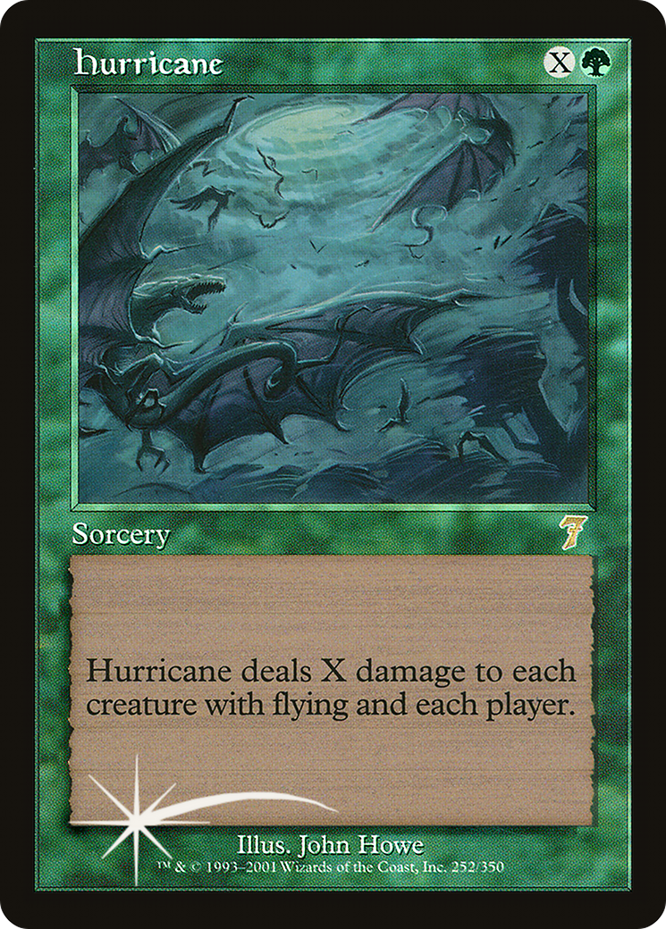 Hurricane (7ED-252★) - rare - Foil