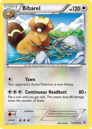 Bibarel (118/160) - XPC  - Uncommon - Reverse Holofoil