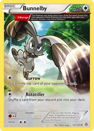 Bunnelby (Omega) (121/160) - XPC  - Uncommon - Reverse Holofoil