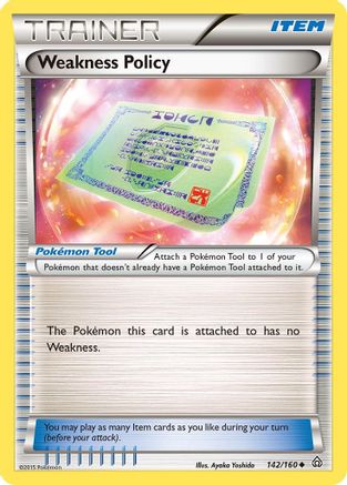 Weakness Policy (142) - XPC  - Uncommon - Reverse Holofoil