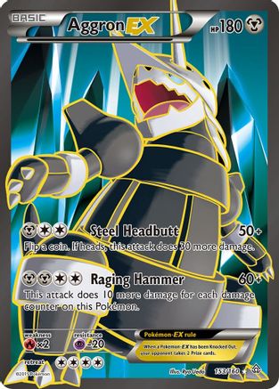 Aggron EX (153 Full Art) (153/160) - XPC  - Ultra Rare - Holofoil