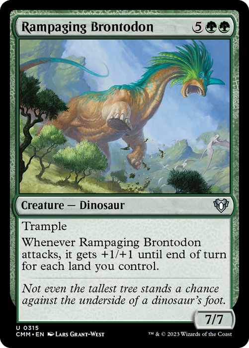 Rampaging Brontodon (CMM-315) - uncommon - Foil