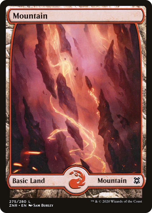 Mountain (ZNR-275) - common: (Full Art) - Foil