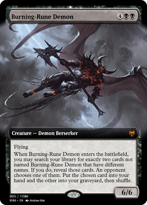 Burning-Rune Demon (PRM-88266) - mythic - Foil