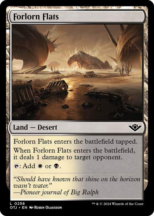 Forlorn Flats (OTJ-258) - common - Foil
