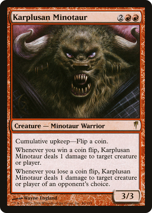 Karplusan Minotaur (CSP-086) - rare