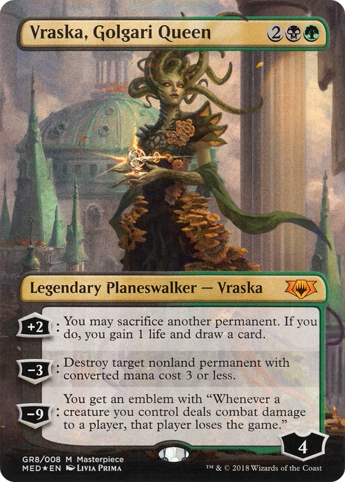 Vraska, Golgari Queen (MED-GR8) - mythic (Borderless) - Foil