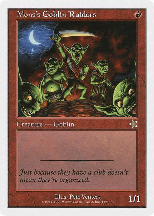 Mons's Goblin Raiders (S99-112) - rare