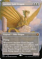 Ancient Gold Dragon (CLB-365) - mythic (Borderless) - Foil