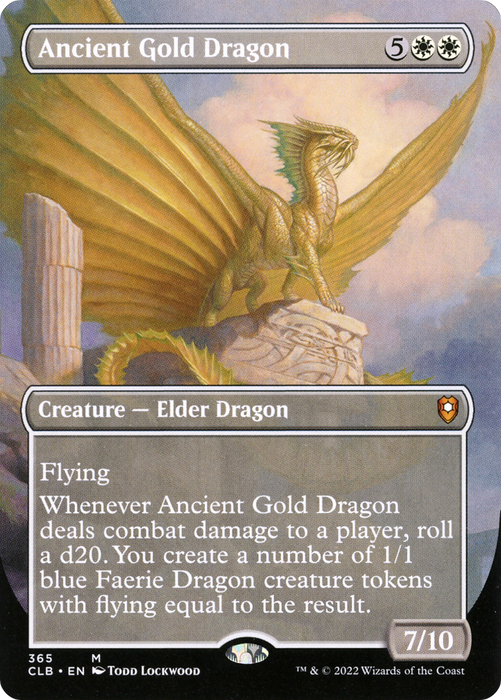 Ancient Gold Dragon (CLB-365) - mythic (Borderless)
