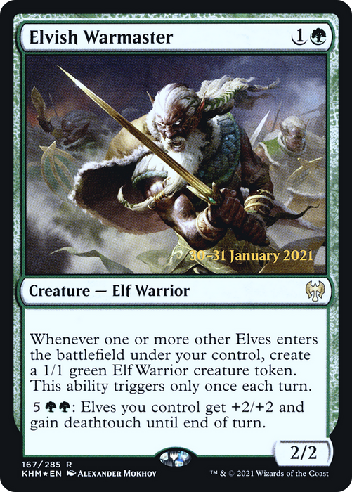 Elvish Warmaster (PRE-167S) - rare - Foil