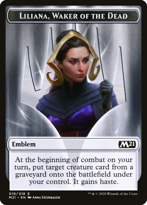 Liliana, Waker of the Dead Emblem (TM21-018) - common - Foil