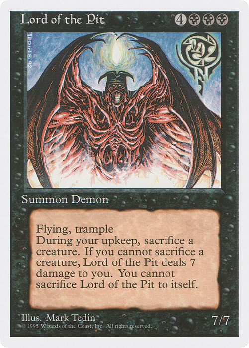 Lord of the Pit (4ED-144) - rare