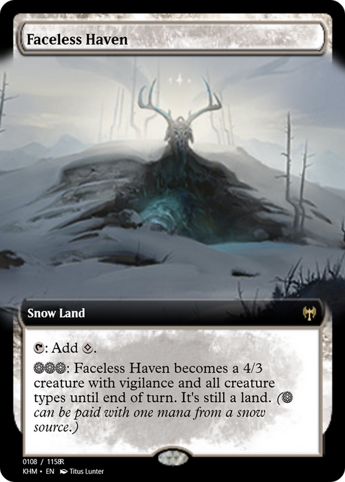 Faceless Haven (PRM-88416) - rare: (snow) - Foil