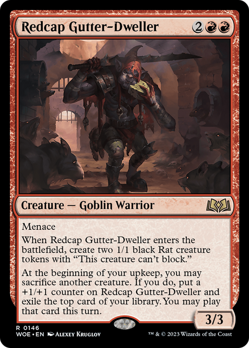 Redcap Gutter-Dweller (WOE-146) - rare - Foil