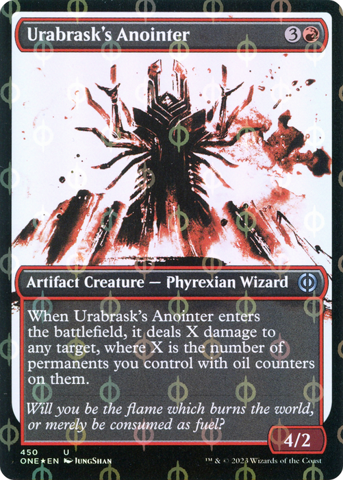 Urabrask's Anointer (ONE-450) - uncommon: (Showcase) - Foil
