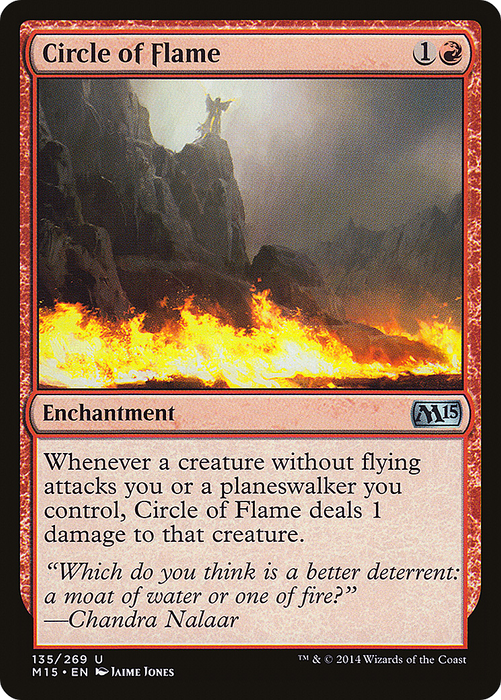 Circle of Flame (M15-135) - uncommon - Foil