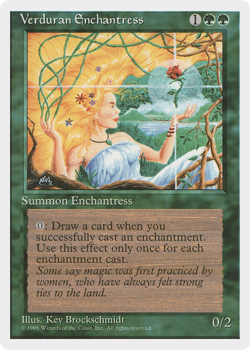 Verduran Enchantress (4ED-281) - rare