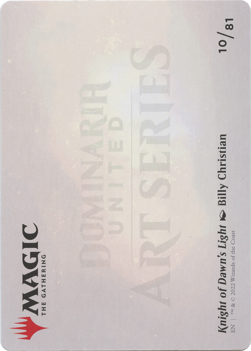 Knight of Dawn's Light // Knight of Dawn's Light (ADMU-010) - common (Borderless) - Foil