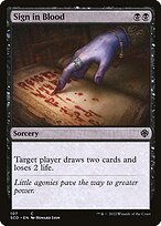 Sign in Blood (SCD-107) - common