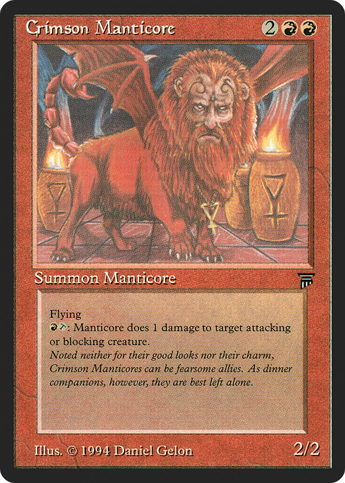 Crimson Manticore (LEG-140) - rare