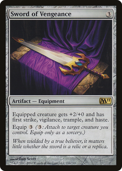Sword of Vengeance (M11-216) - rare - Foil