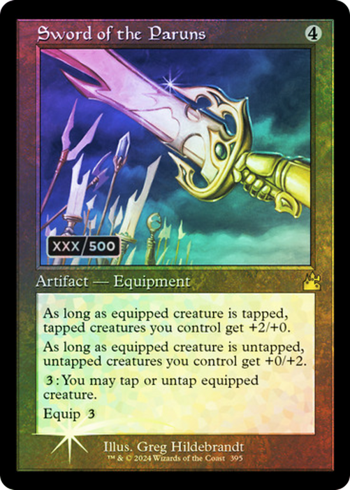 Sword of the Paruns (RVR-395Z) - rare - Foil