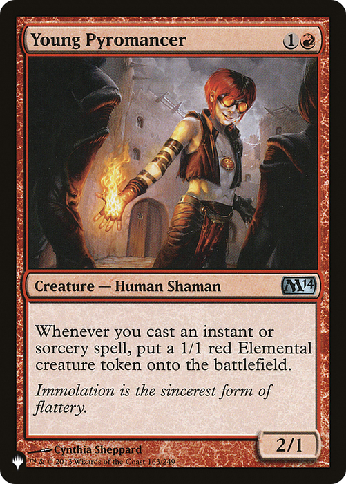 Young Pyromancer (LIST-M14-163) - uncommon