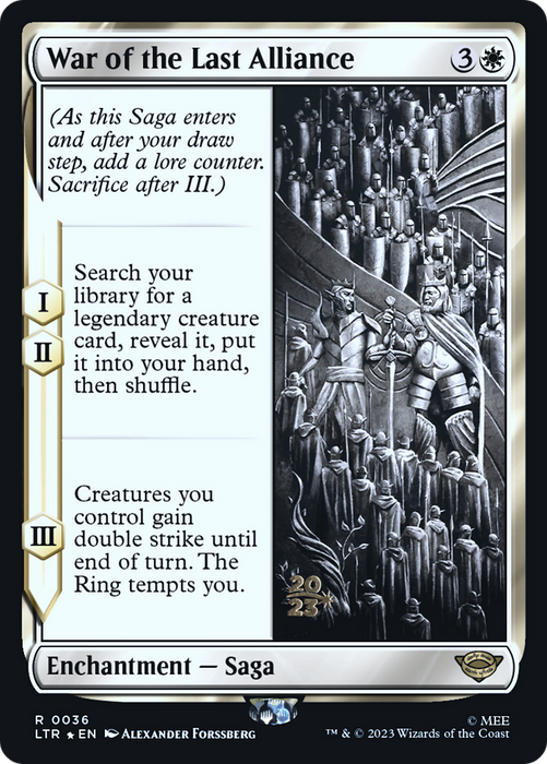 War of the Last Alliance (PRE-36S) - rare - Foil
